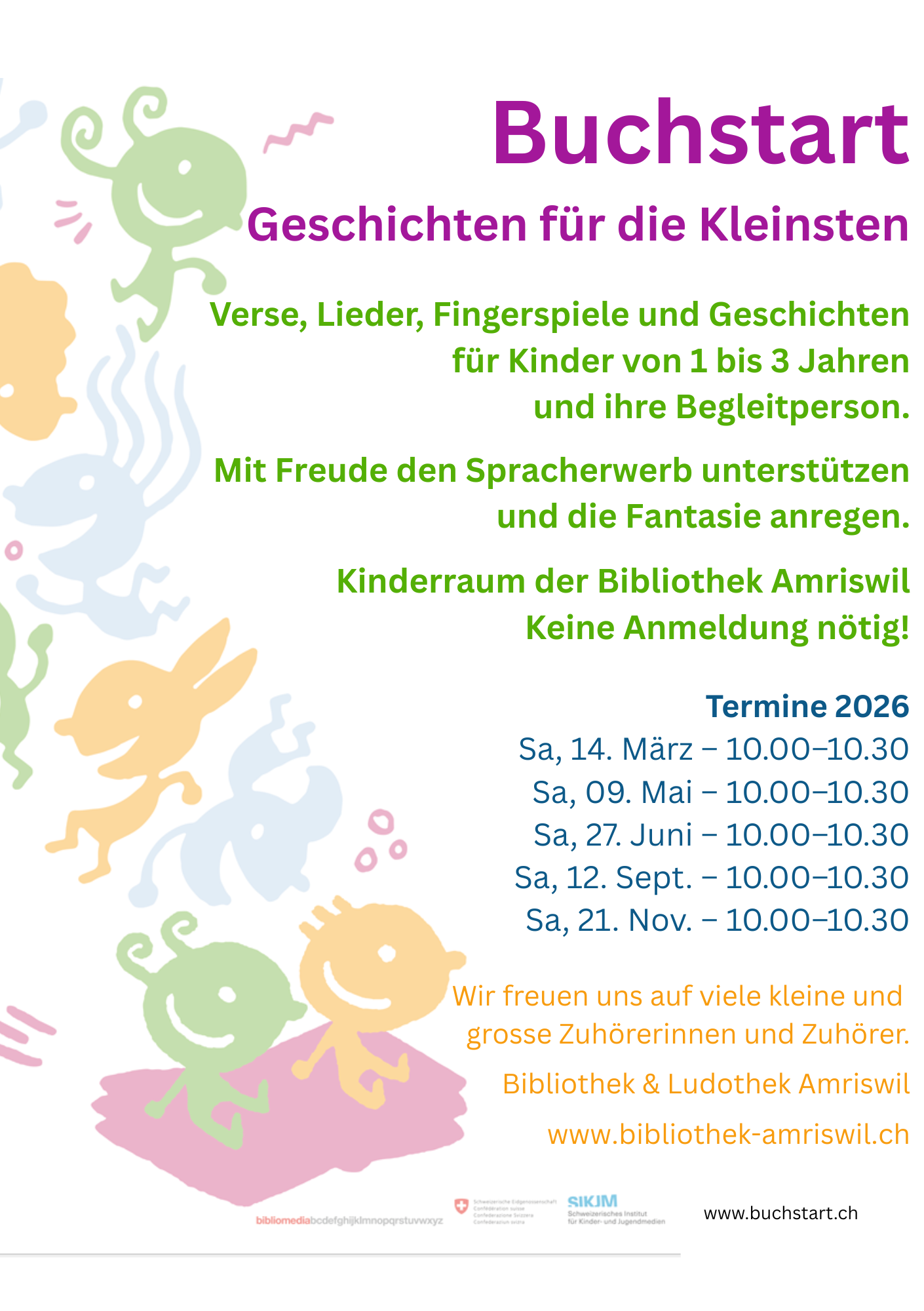 Freude, Vorlesen, Bibliothek Amriswil, Bücher, Fantasie, Bewusstsein